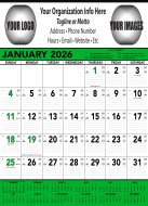 (image for) Contractors Memo 13 Sheet - Green & Black # 6105 (Previously #375)