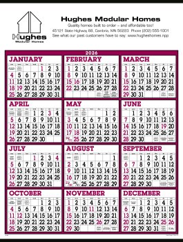 (image for) Big Number Span-A-Year #6202 Burgundy