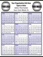 (image for) Non-Laminated Span-A-Year- # 6206 Blue/Grey