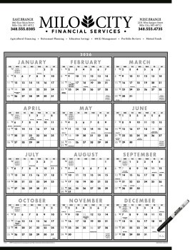 (image for) Laminated Time Management Span-A-Year Black&White- # 6220