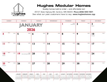 (image for) Large Red & Black Desk Pad w/ Vinyl Corners-# 6501