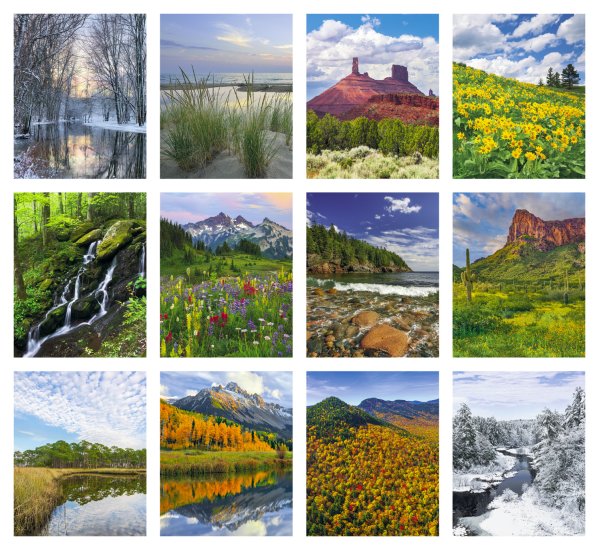 (image for) Scenic Desk Pad with Vinyl Header - #6551 NEW ITEM FOR 2025!! 