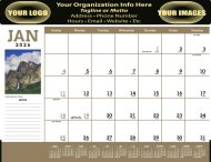 (image for) Scenic Desk Pad with Vinyl Header - #6551 NEW ITEM FOR 2025!! 