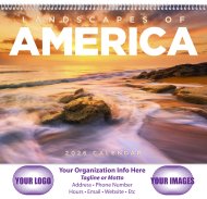 (image for) Landscapes of America Wall Calendar - Spiral #7001