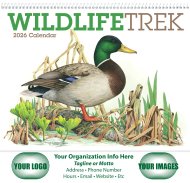 (image for) Wildlife Trek Wall Calendar Spiral Binding #7003