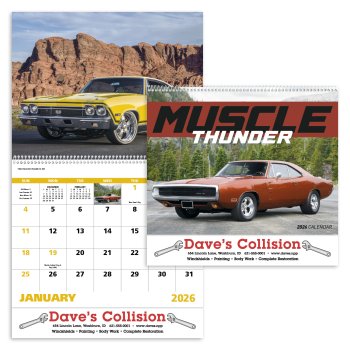 (image for) Muscle Thunder Wall Calendar-Spiral Version #7005