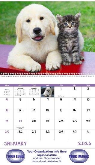 (image for) Puppies & Kittens Spiral Bound- #7007
