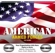 (image for) American Armed Forces Wall Calendar - Spiral - #7012