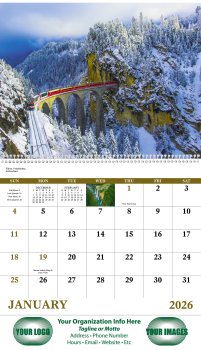 (image for) Glorious Getaways Wall Calendar - Spiral Bound #7025