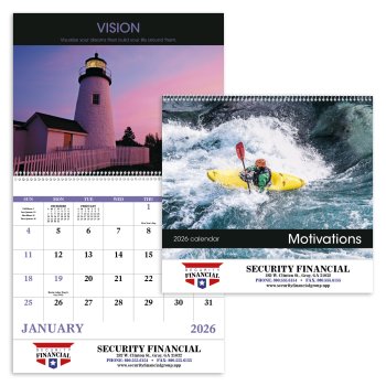 (image for) Motivations Wall Calendar Spiral Binding #7028