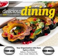 (image for) Delicious Dining Wall Calendar Spiral Binding #7031