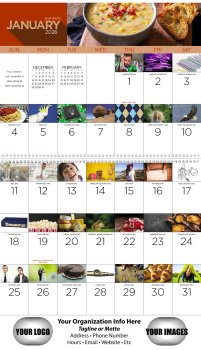 (image for) National Day Wall Calendar Spiral Binding #7032