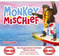 (image for) Monkey Mischief Wall Calendar Spiral Binding #7033