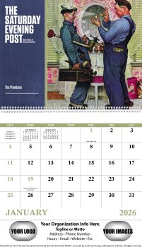 (image for) Saturday Evening Post Norman Rockwell Wall Calendar-Spiral Bound #7039
