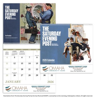 (image for) Saturday Evening Post Norman Rockwell Wall Calendar-Spiral Bound #7039