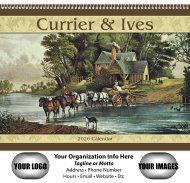 (image for) Currier & Ives Wall Calendar - Spiral Version #7041