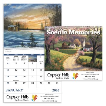 (image for) Scenic Memories Wall Calendar - Spiral - #7046