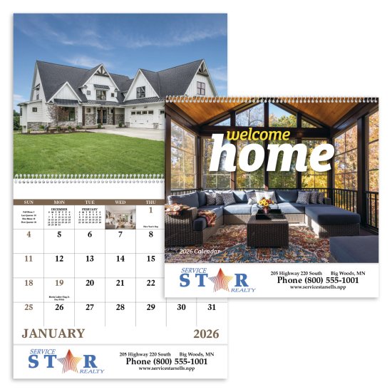 (image for) Welcome Home Wall Calendars - Spiral Bound #7049