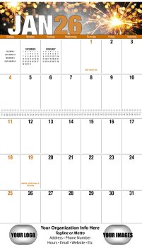 (image for) Big Block Seasonal Expressions - Spiral Bound Calendar- #7050  New for 2025! 