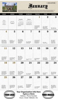 (image for) Big Block Daily History- Spiral Bound Calendar- #7052  Celebrating 250 Years!! 