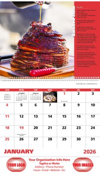 (image for) Grilling Wall Calendar - Spiral - #7062