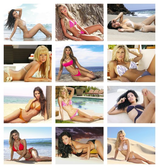 (image for) Swimsuits Wall Calendar Spiral Binding #7065