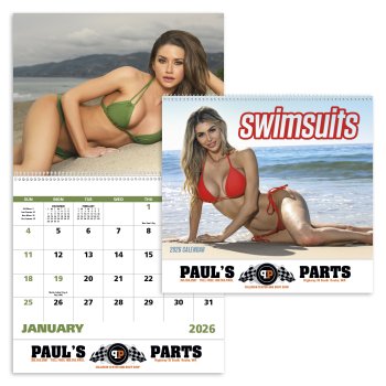 (image for) Swimsuits Wall Calendar Spiral Binding #7065