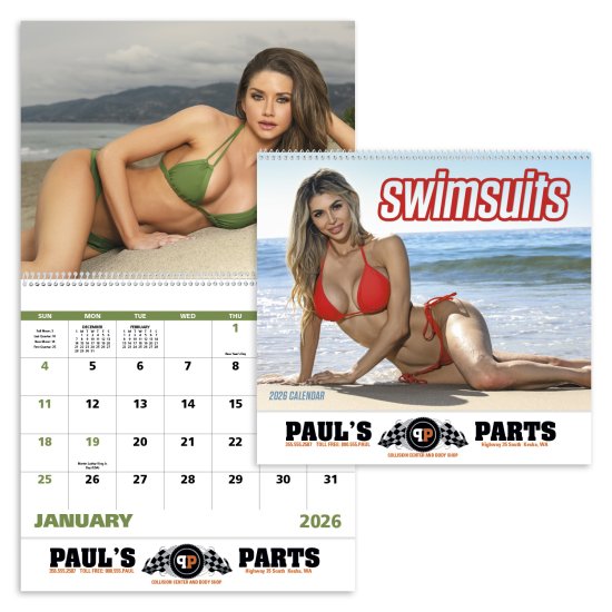 (image for) Swimsuits Wall Calendar Spiral Binding #7065