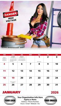 (image for) Fantasy Builders Wall Calendar Spiral Binding #7067
