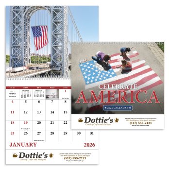 (image for) Celebrate America Wall Calendar-Spiral Bound #7069