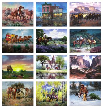 (image for) Western Frontier Wall Calendar Spiral Binding #7071