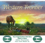(image for) Western Frontier Wall Calendar Spiral Binding #7071