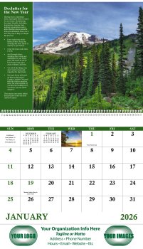 (image for) Healthy Living Wall Calendar- Spiral Bound #7073