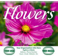 (image for) Flowers Wall Calendar-Spiral Bound #7080  New for 2025! 