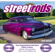 (image for) Street Rods Wall Calendar Spiral Binding #7083