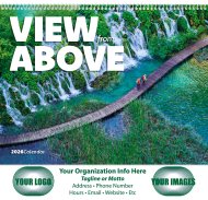 (image for) View From Above Wall Calendar Spiral Binding #7084 NEW ITEM FOR 2025!! 