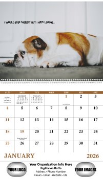 (image for) Pets w/Attitude Spiral Bound Wall Calendars - #7086