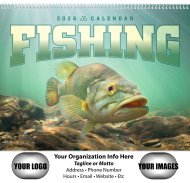(image for) Fishing Wall Calendar Spiral Binding #7099