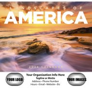 (image for) Landscapes of America Stapled Wall Calendar #7201