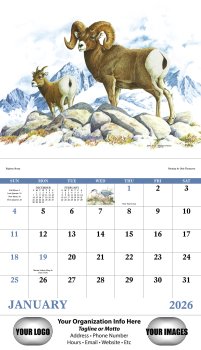 (image for) Wildlife Trek Stapled Wall Calendar #7203