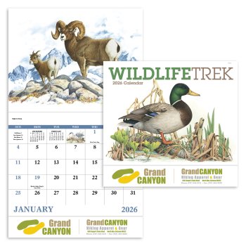 (image for) Wildlife Trek Stapled Wall Calendar #7203