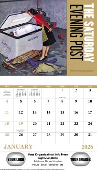 (image for) Saturday Evening Post Wall Calendar- Stapled #7209
