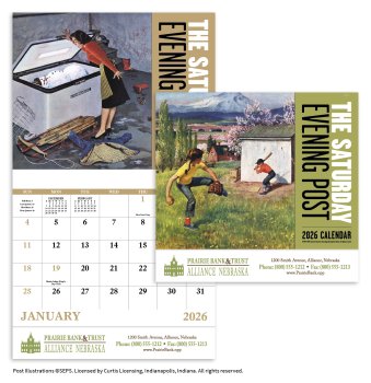 (image for) Saturday Evening Post Wall Calendar- Stapled #7209