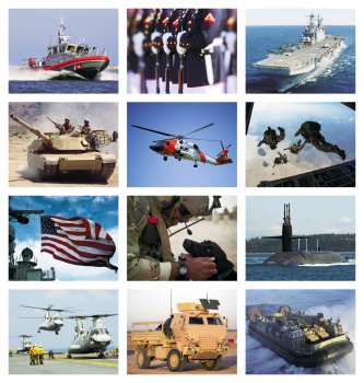 (image for) American Armed Forces Wall Calendar - Stapled - #7212