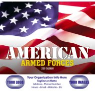 (image for) American Armed Forces Wall Calendar - Stapled - #7212