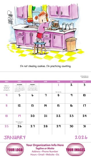 (image for) Laughing It Up Stapled Wall Calendars #7213
