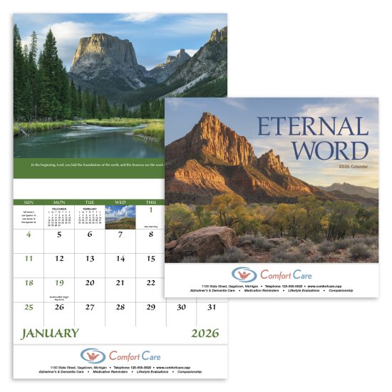 (image for) Eternal Word Stapled Version Full Size Wall Calendar- #7223