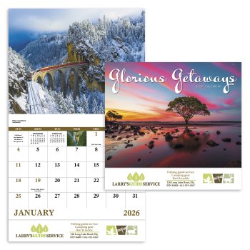 (image for) Glorious Getaways Stapled Wall Calendar #7225