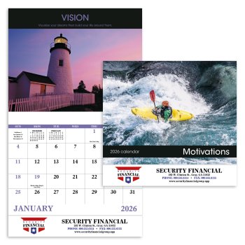 (image for) Motivations Stapled Wall Calendar #7228