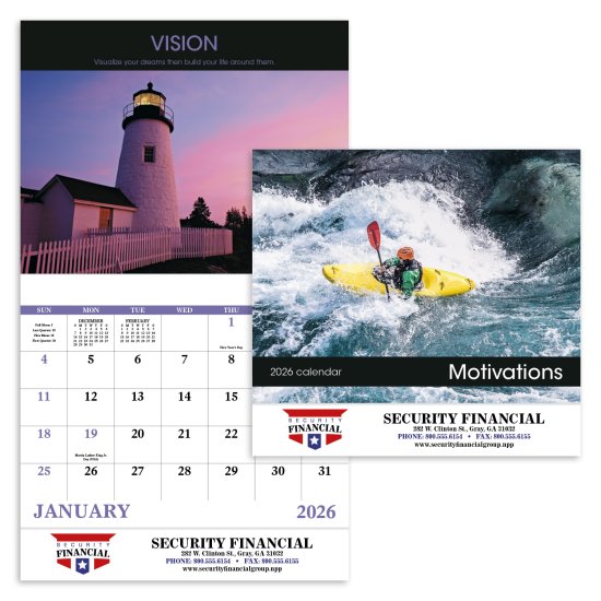 (image for) Motivations Stapled Wall Calendar #7228